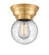 Beacon - 1 Light - 6 inch - Satin Gold - Flush Mount (3442|623-1F-SG-G204-6-LED)