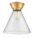 Cone - 1 Light - 12 inch - Satin Gold - Flush Mount (3442|623-1F-SG-G44-L)