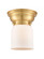 Bell - 1 Light - 6 inch - Satin Gold - Flush Mount (3442|623-1F-SG-G51-LED)