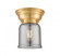 Bell - 1 Light - 6 inch - Satin Gold - Flush Mount (3442|623-1F-SG-G53-LED)