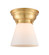 Cone - 1 Light - 6 inch - Satin Gold - Flush Mount (3442|623-1F-SG-G61-LED)