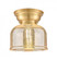 Bell - 1 Light - 8 inch - Satin Gold - Flush Mount (3442|623-1F-SG-G78)