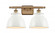 Adirondack - 2 Light - 18 inch - Brushed Brass - Bath Vanity Light (3442|516-2W-BB-M14-W)