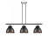 Adirondack - 3 Light - 36 inch - Polished Chrome - Stem hung - Island Light (3442|516-3I-PC-M14-BK-LED)