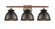 Adirondack - 3 Light - 28 inch - Antique Copper - Bath Vanity Light (3442|516-3W-AC-M14-BK)