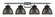 Adirondack - 4 Light - 38 inch - Polished Chrome - Bath Vanity Light (3442|516-4W-PC-M14-BK-LED)