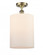 Cobbleskill - 1 Light - 9 inch - Antique Brass - Semi-Flush Mount (3442|516-1C-AB-G111-L)