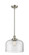 Bell - 1 Light - 12 inch - Brushed Satin Nickel - Mini Pendant (3442|916-1S-SN-G72-L-LED)