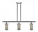 Bleecker - 3 Light - 36 inch - Brushed Satin Nickel - Stem hung - Island Light (3442|516-3I-SN-CE219-LED)
