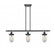 Kingsbury - 3 Light - 36 inch - Matte Black - Stem hung - Island Light (3442|516-3I-BK-CE231-CL-LED)