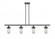 Kingsbury - 4 Light - 48 inch - Matte Black - Stem hung - Island Light (3442|516-4I-BK-CE231-CL)