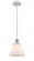 Cone - 1 Light - 8 inch - White Polished Chrome - Cord hung - Mini Pendant (3442|916-1P-WPC-G41)