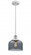 Bell - 1 Light - 8 inch - White Polished Chrome - Cord hung - Mini Pendant (3442|916-1P-WPC-G73)