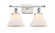 Cone - 2 Light - 18 inch - White Polished Chrome - Bath Vanity Light (3442|916-2W-WPC-G41-LED)