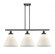 Cone - 3 Light - 36 inch - Matte Black - Stem Hung - Island Light (3442|916-3I-BK-G41-L)