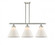 Cone - 3 Light - 36 inch - Brushed Satin Nickel - Stem Hung - Island Light (3442|916-3I-SN-G41-L-LED)