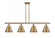 Appalachian - 4 Light - 48 inch - Brushed Brass - Stem Hung - Island Light (3442|916-4I-BB-M13-BB-LED)