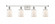 Bell - 4 Light - 36 inch - White Polished Chrome - Bath Vanity Light (3442|916-4W-WPC-G51-LED)