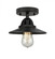 Railroad - 1 Light - 8 inch - Matte Black - Semi-Flush Mount (3442|288-1C-BK-M6-BK-LED)