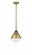 Hampden - 1 Light - 7 inch - Brushed Brass - Stem hung - Mini Pendant (3442|288-1S-BB-HFS-64-BB-LED)