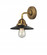 Railroad - 1 Light - 8 inch - Brushed Brass - Sconce (3442|288-1W-BB-M6-BK)
