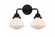 Olean - 2 Light - 15 inch - Matte Black - Bath Vanity Light (3442|288-2W-BK-G321)