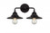 Railroad - 2 Light - 16 inch - Oil Rubbed Bronze - Bath Vanity Light (3442|288-2W-OB-M5-OB-LED)