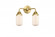 Dover - 2 Light - 13 inch - Satin Gold - Bath Vanity Light (3442|288-2W-SG-G311-LED)