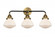 Olean - 3 Light - 25 inch - Black Antique Brass - Bath Vanity Light (3442|288-3W-BAB-G321-LED)