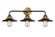 Railroad - 3 Light - 26 inch - Black Antique Brass - Bath Vanity Light (3442|288-3W-BAB-M6-BK-LED)