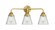 Cone - 3 Light - 24 inch - Satin Gold - Bath Vanity Light (3442|288-3W-SG-G64)