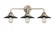 Railroad - 3 Light - 26 inch - Brushed Satin Nickel - Bath Vanity Light (3442|288-3W-SN-M6-BK)