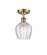 Norfolk - 1 Light - 6 inch - Antique Brass - Semi-Flush Mount (3442|516-1C-AB-G462-6-LED)