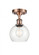 Athens - 1 Light - 6 inch - Antique Copper - Semi-Flush Mount (3442|516-1C-AC-G122-6-LED)