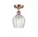 Norfolk - 1 Light - 6 inch - Antique Copper - Semi-Flush Mount (3442|516-1C-AC-G462-6-LED)
