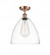 Bristol - 1 Light - 12 inch - Antique Copper - Semi-Flush Mount (3442|516-1C-AC-GBD-122-LED)