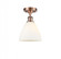 Bristol - 1 Light - 8 inch - Antique Copper - Semi-Flush Mount (3442|516-1C-AC-GBD-751-LED)