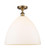 Bristol - 1 Light - 16 inch - Brushed Brass - Semi-Flush Mount (3442|516-1C-BB-GBD-161-LED)
