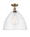 Bristol - 1 Light - 16 inch - Brushed Brass - Semi-Flush Mount (3442|516-1C-BB-GBD-164-LED)