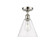 Berkshire - 1 Light - 8 inch - Polished Nickel - Semi-Flush Mount (3442|516-1C-PN-GBC-82-LED)