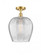 Norfolk - 1 Light - 12 inch - Satin Gold - Semi-Flush Mount (3442|516-1C-SG-G462-12-LED)