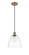 Bristol - 1 Light - 9 inch - Brushed Brass - Cord hung - Mini Pendant (3442|516-1P-BB-GBD-92)