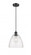 Bristol - 1 Light - 9 inch - Matte Black - Cord hung - Mini Pendant (3442|516-1P-BK-GBD-94)