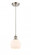 Athens - 1 Light - 6 inch - Brushed Satin Nickel - Cord hung - Mini Pendant (3442|516-1P-SN-G121-6-LED)