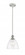 Bristol - 1 Light - 8 inch - White Polished Chrome - Mini Pendant (3442|516-1S-WPC-GBD-752)