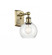 Athens - 1 Light - 6 inch - Antique Brass - Sconce (3442|516-1W-AB-G124-6)