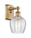 Norfolk - 1 Light - 6 inch - Brushed Brass - Sconce (3442|516-1W-BB-G462-6)