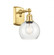 Athens - 1 Light - 6 inch - Satin Gold - Sconce (3442|516-1W-SG-G124-6)