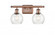 Athens - 2 Light - 16 inch - Antique Copper - Bath Vanity Light (3442|516-2W-AC-G124-6-LED)
