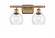 Athens - 2 Light - 16 inch - Brushed Brass - Bath Vanity Light (3442|516-2W-BB-G122-6-LED)